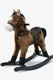 Cheval a bascule avec son